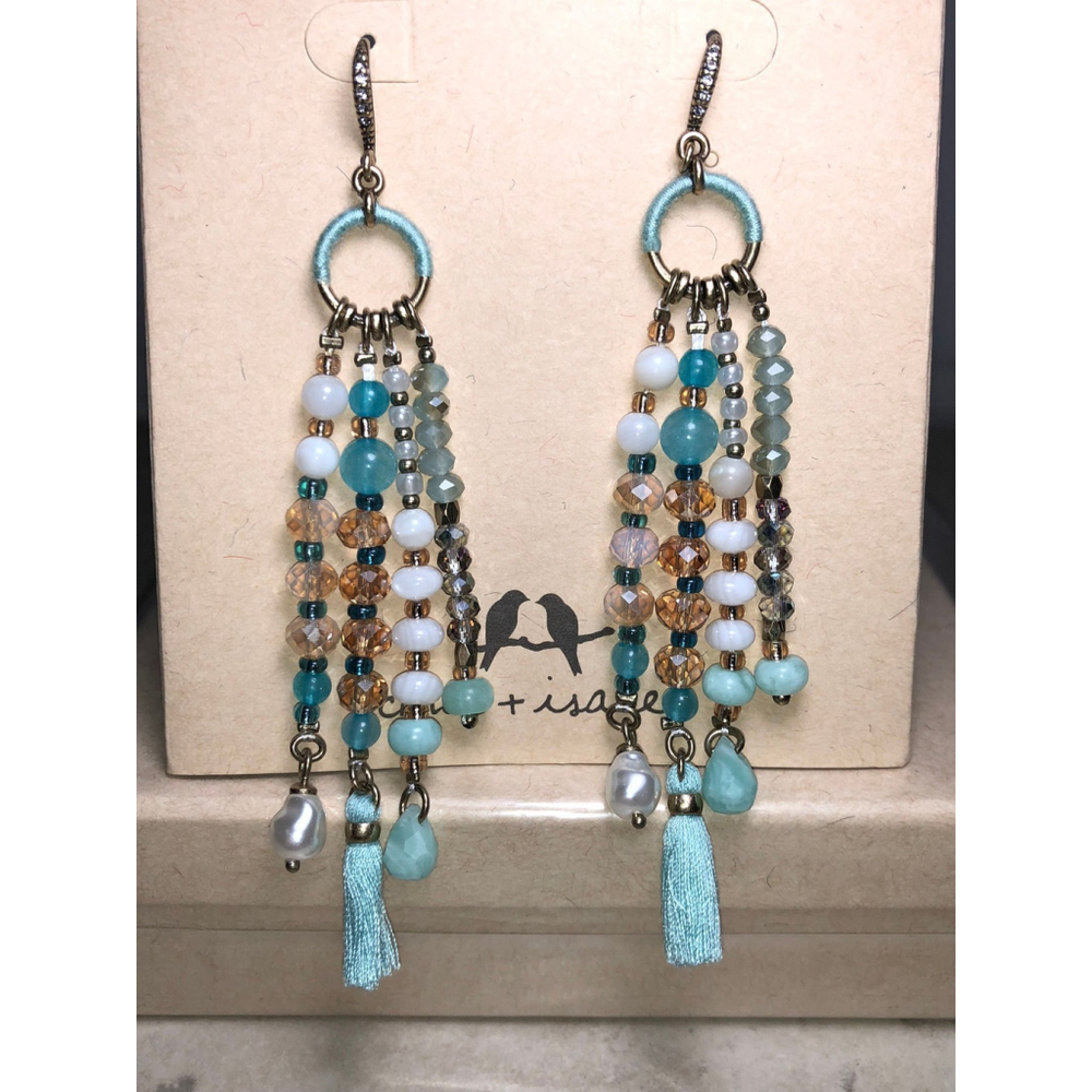 LA PLAGE TASSEL EARRINGS - E035 - Picture 6 of 6